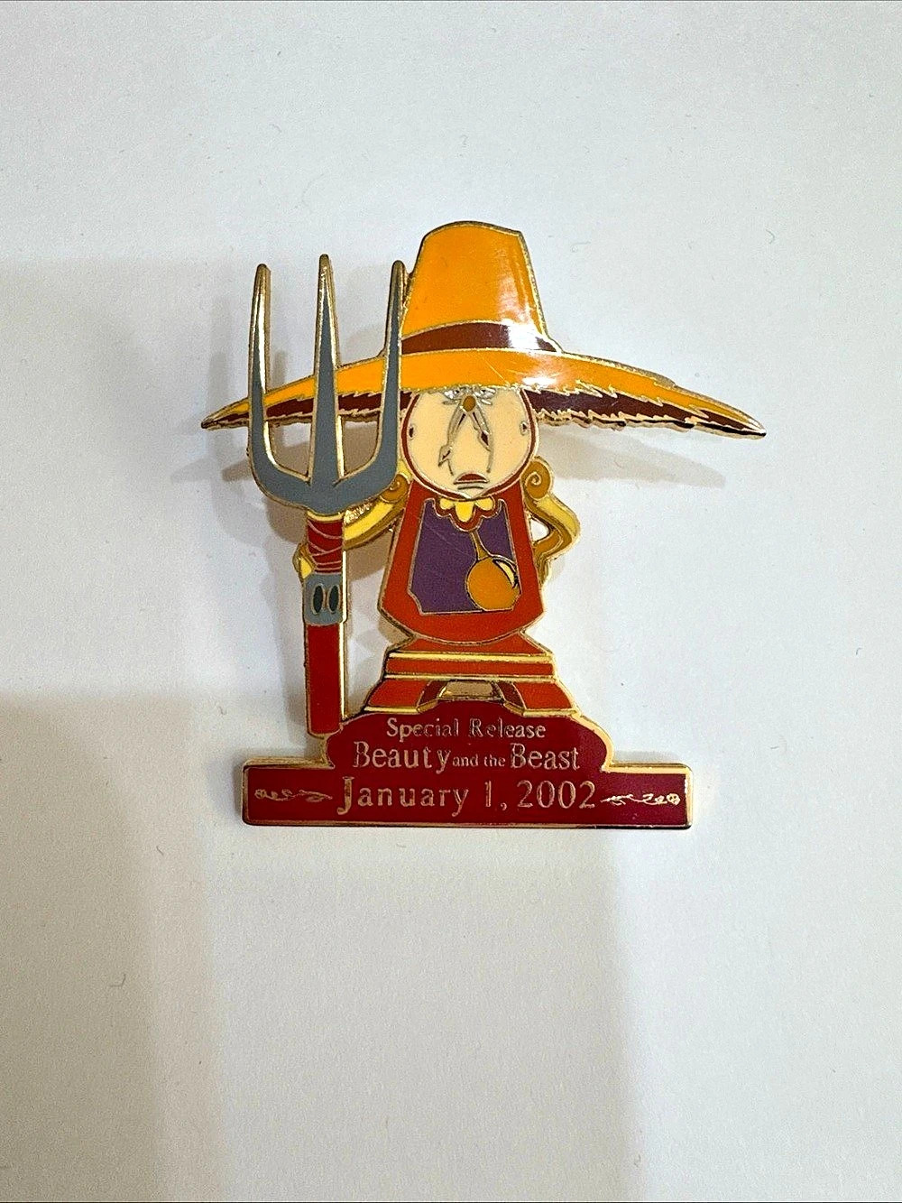 Disney Beauty and the Beast IMAX Special Release Cogsworth Pin
